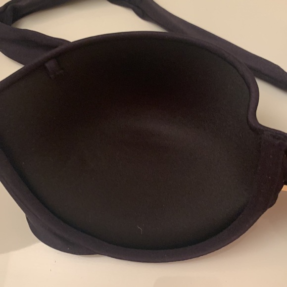 Victoria’s Secret Push-Up Bandeau Swim Top- BLACK 34 D - Picture 4 of 5